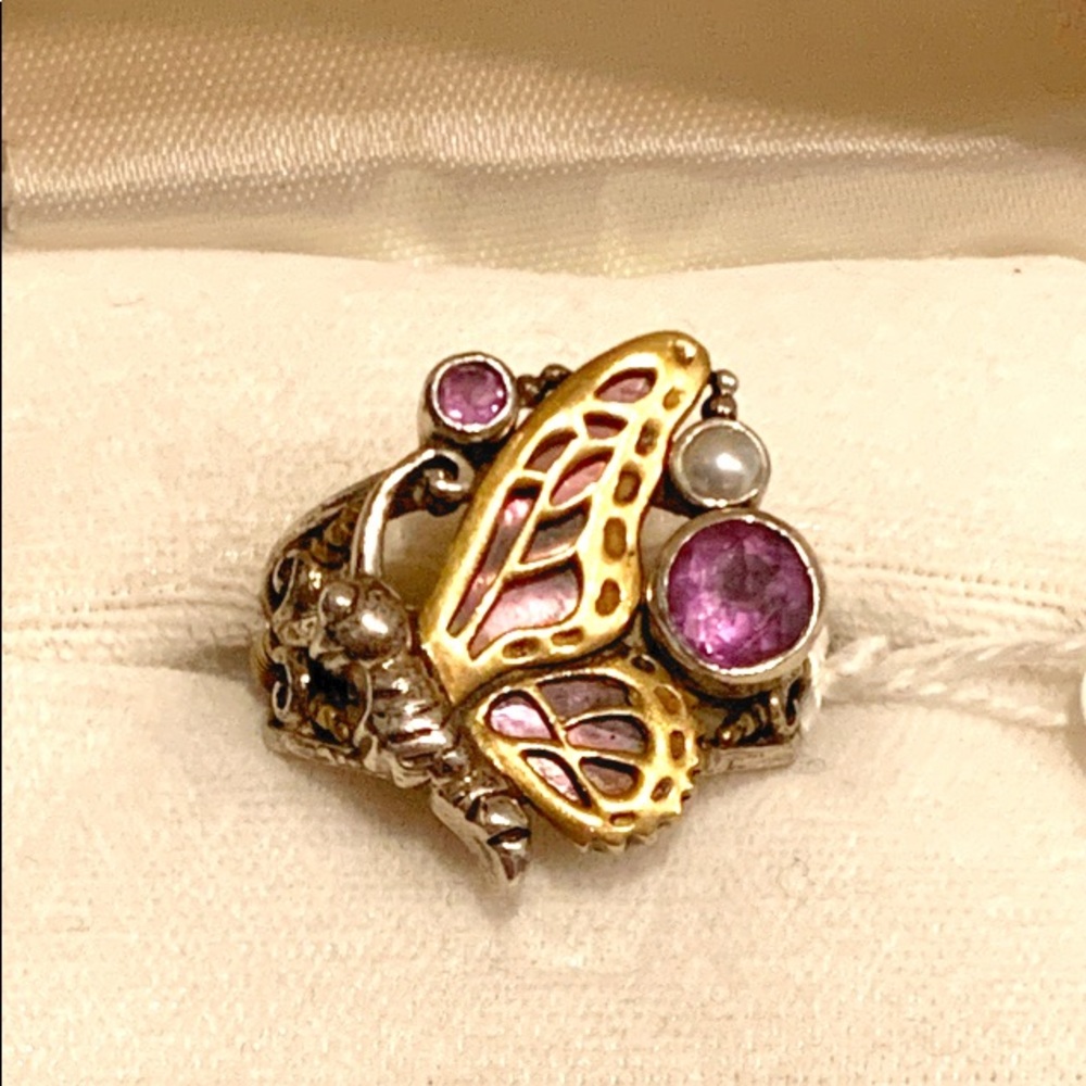 Designer sterling silver ring